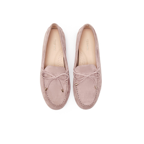 天美意2025春新款商场同款英伦休闲复古风女乐福鞋CRY04AA5