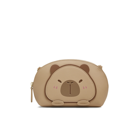 天美意2025春新款商场同款卡皮巴拉可爱百搭女斜挎包X3097AX5