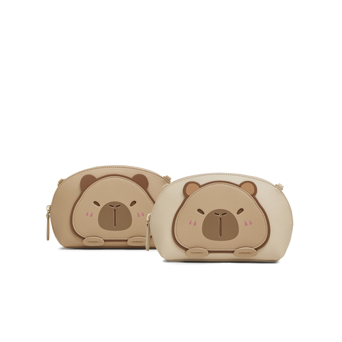 天美意2025春新款商场同款卡皮巴拉可爱百搭女斜挎包X3097AX5