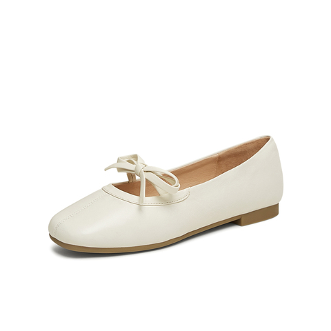 天美意2025春新款法式优雅简约休闲通勤女玛丽珍鞋KQ022AQ5