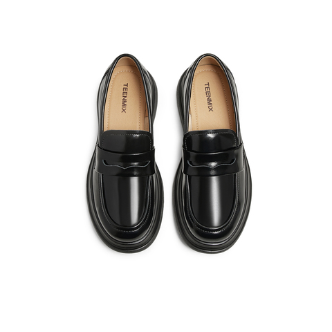 天美意2025春新款商场同款厚底复古休闲通勤女乐福鞋BK811AA5