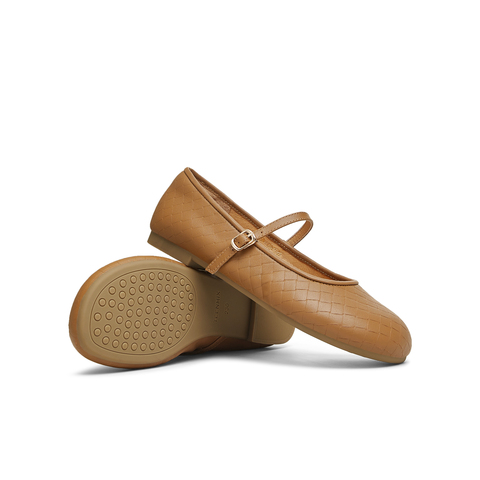 天美意2025春新款复古休闲潮流优雅法式风女玛丽珍鞋KM058AQ5