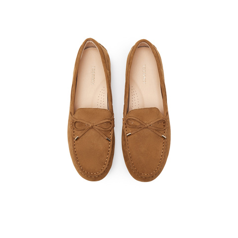 天美意2025春新款商场同款英伦休闲复古风女乐福鞋CRY04AA5