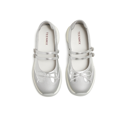 天美意2025春新款商场同款一字带休闲通勤女玛丽珍鞋BK731AQ5