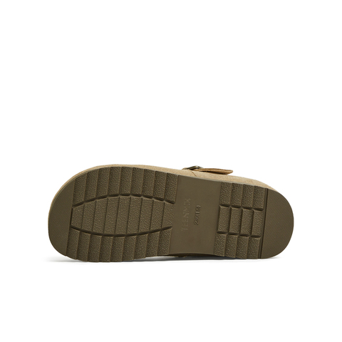 天美意2025春新款商场同款纯色百搭复古半拖鞋女勃肯鞋BJ551AM5