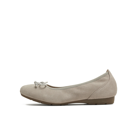 天美意2025春新款一脚蹬蝴蝶结百搭舒适纯色女浅口单鞋KQ027AQ5