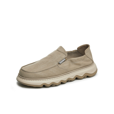天美意2025夏新款一脚蹬耐穿休闲舒适外穿懒人鞋男布鞋BX242BM5