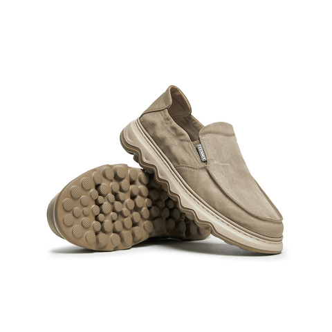 天美意2025夏新款一脚蹬耐穿休闲舒适外穿懒人鞋男布鞋BX242BM5