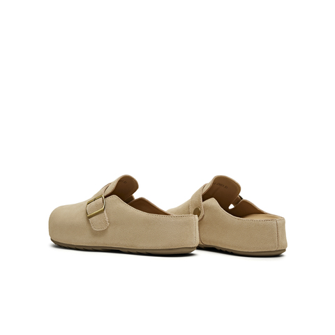 天美意2025夏新款厚底复古百搭拖鞋半拖通勤女勃肯鞋KK042BT5