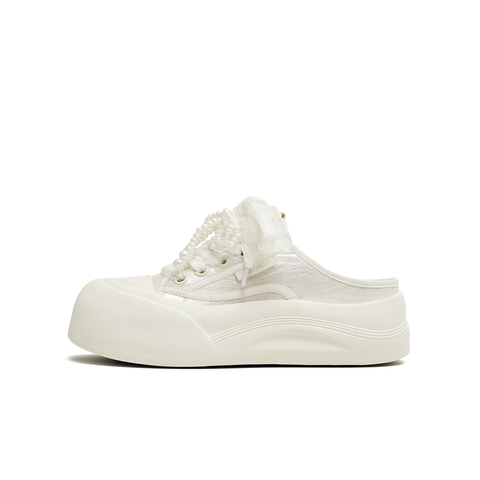 天美意2025夏新款半拖鞋后空拖鞋运动休闲百搭女板鞋KB075BH5