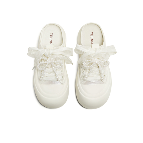 天美意2025夏新款半拖鞋后空拖鞋运动休闲百搭女板鞋KB075BH5