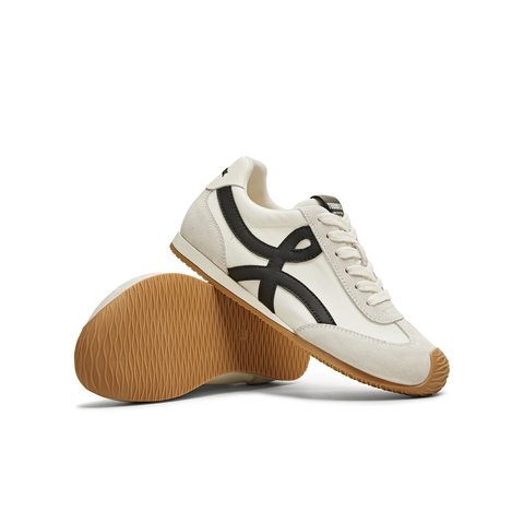 天美意2025夏新款休闲百搭复古平底潮流德训鞋女阿甘鞋KG096BM5