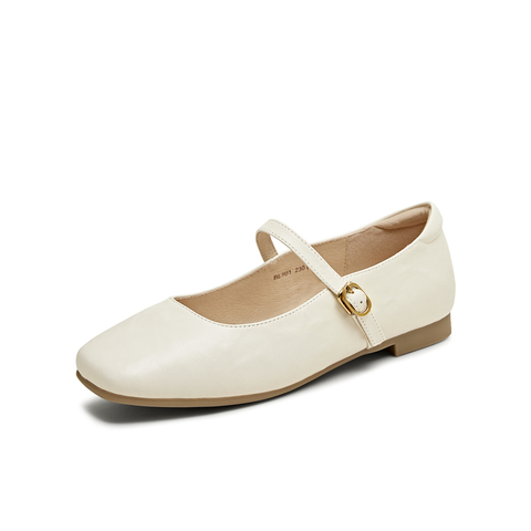 天美意2025春新款商场同款法式温柔浅口平底女玛丽珍鞋BL101AQ5
