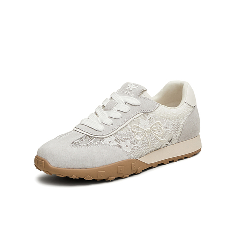 天美意2025夏新款时尚休闲百搭系带网面通勤女德训鞋KG087BM5