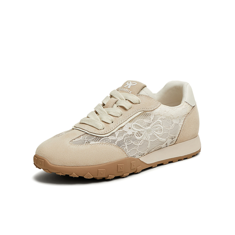 天美意2025夏新款时尚休闲百搭系带网面通勤女德训鞋KG087BM5