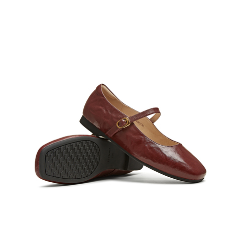 天美意2025春新款商场同款法式温柔浅口平底女玛丽珍鞋BL101AQ5