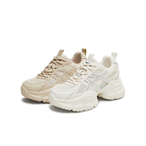 天美意2025夏新款商场同款休闲运动网面厚底女老爹鞋BL111BM5