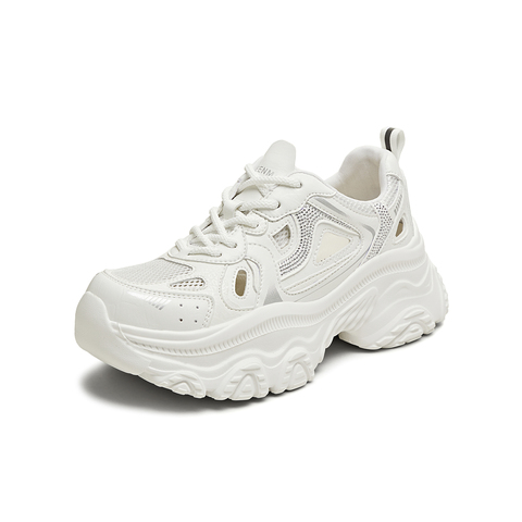 天美意2025夏新款透网百搭厚底小个子增高透气女老爹鞋BL141BM5