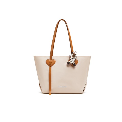 天美意2025夏新款商场同款时尚简约通勤大容量女单肩包X3119BX5