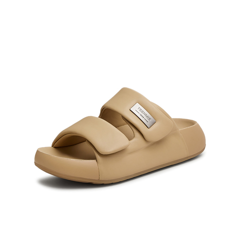 天美意2025夏新款商场同款舒适百搭膨膨云朵女一字拖CHB02BT5