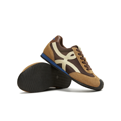 天美意2025夏新款休闲百搭复古平底潮流德训鞋女阿甘鞋KG096BM5