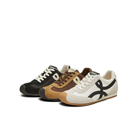 天美意2025夏新款休闲百搭复古平底潮流德训鞋女阿甘鞋KG096BM5