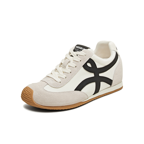 天美意2025秋新款休闲百搭复古平底潮流德训鞋女阿甘鞋KG096CM5