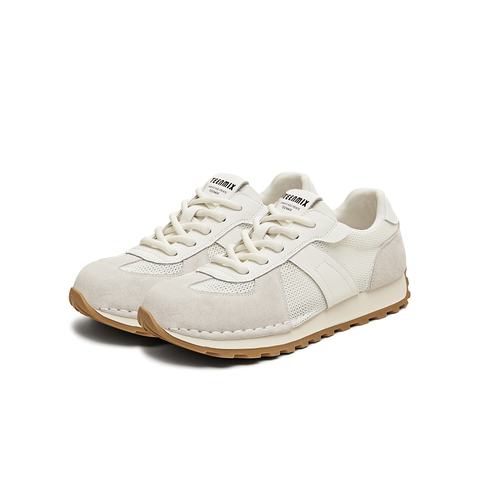 天美意2025夏新款休闲系带百搭复古透气女阿甘德训鞋KG040BM5