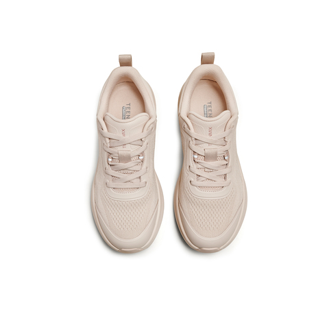 天美意2025夏新款商场同款厚底系带舒适百搭女轻跑鞋BL081BM5