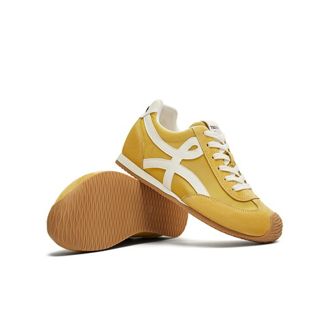 天美意2025秋新款休闲百搭复古平底潮流德训鞋女阿甘鞋KG096CM5