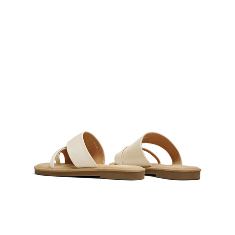 天美意2025夏新款时尚套趾舒适慵懒休闲外穿女一字拖鞋KT073BT5