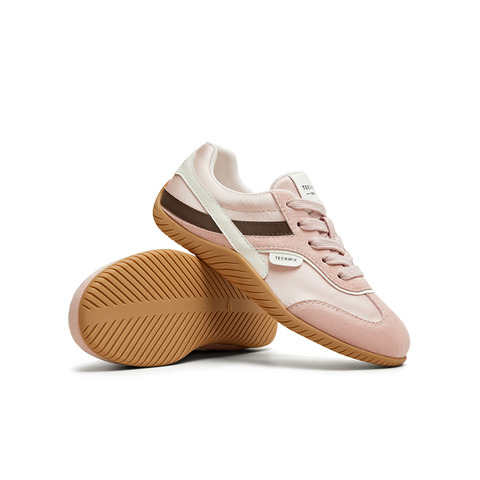 天美意2025秋新款休闲小白鞋运动复古板鞋百搭女德训鞋KG102CM5