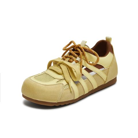 天美意2025秋新款休闲运动百搭外穿芭蕾风户外女阿甘鞋KG101CM5