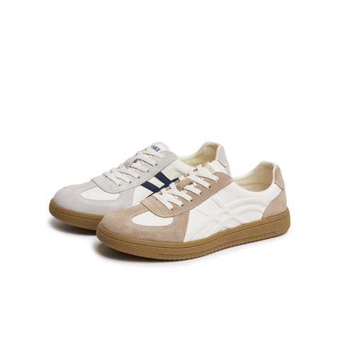 天美意2025夏新款运动休闲鞋百搭板鞋平底系带男德训鞋AG991BM5