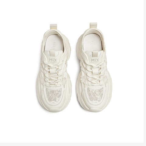 天美意2025夏新款厚底百搭舒适通勤日常系带女老爹鞋KD081BM5