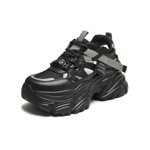 天美意2025夏新款时尚休闲百搭厚底小个子增高女老爹凉CJ821BM5