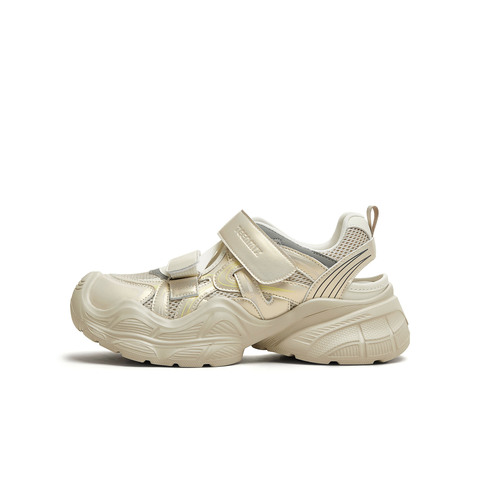 天美意2025秋新款透气厚底魔术贴小个子百搭女老爹凉KD098CA5