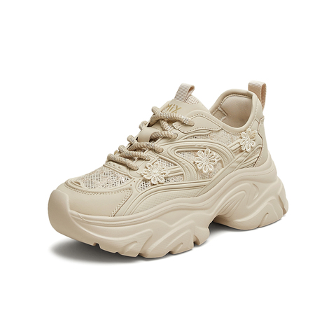 天美意2025夏新款厚底百搭舒适通勤日常系带女老爹鞋KD081BM5