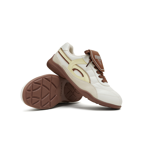 天美意2025秋新款商场同款系带平底舒适德训鞋女阿甘鞋CDE20CM5