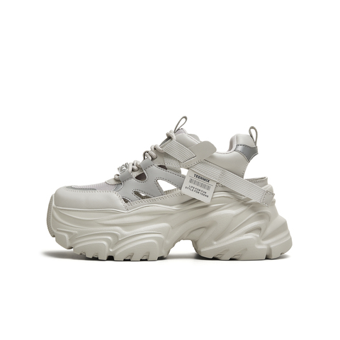 天美意2025夏新款时尚休闲百搭厚底小个子增高女老爹凉CJ821BM5