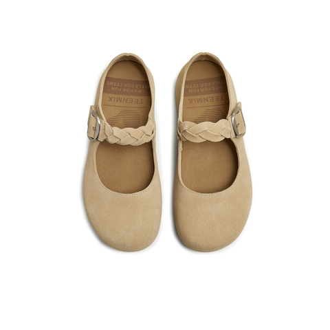 天美意2025秋新款商场同款休闲平底复古百搭女勃肯鞋BL291CQ5