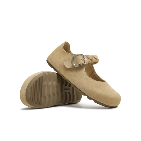 天美意2025秋新款商场同款休闲平底复古百搭女勃肯鞋BL291CQ5