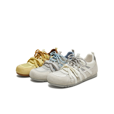 天美意2025秋新款休闲运动百搭外穿芭蕾风户外女阿甘鞋KG101CM5