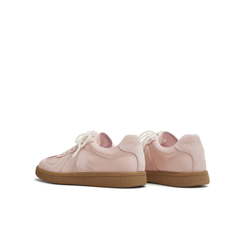 天美意2025秋新款休闲系带百搭拼色复古潮流女德训鞋KG118CM5