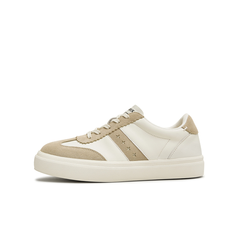 天美意2025秋新款休闲运动百搭板鞋系带拼色女德训鞋KG108CM5