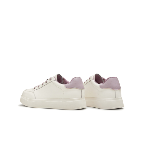 天美意2025秋新款休闲系带百搭纯色通勤日常女小白鞋KB083CM5