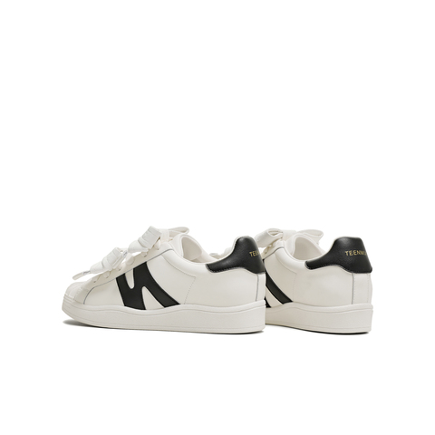 天美意2025夏新款休闲系带大蝴蝶结潮流韩系百搭女板鞋KB073BM5