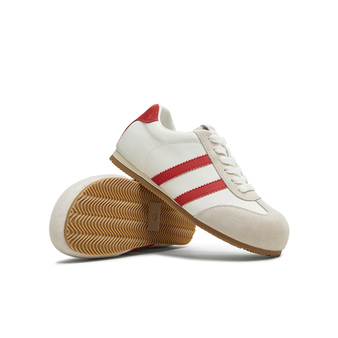 天美意2025秋新款德训鞋休闲系带拼色复古百搭女阿甘鞋KG122CM5