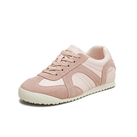 天美意2025秋新款潮流休闲系带拼色复古百搭女德训鞋KG120CM5