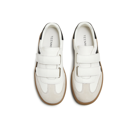 天美意2025秋新款休闲百搭运动鞋拼色魔术贴女德训鞋KG117CM5